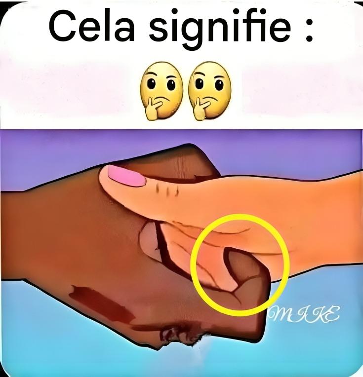 Lorsqu’un homme gratte la paume de la main d’une femme, voici ce que cela signifie.