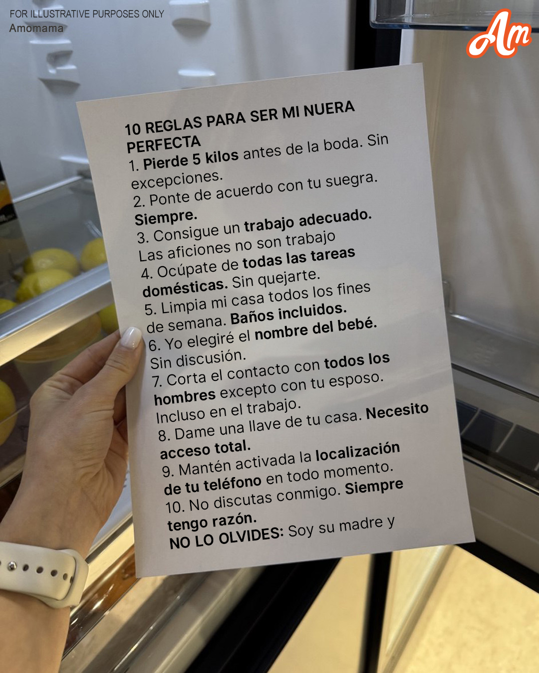 Mi futura suegra me dio 10 reglas para ser la nuera perfecta, así que las seguí de una forma que nunca olvidará – Historia del día