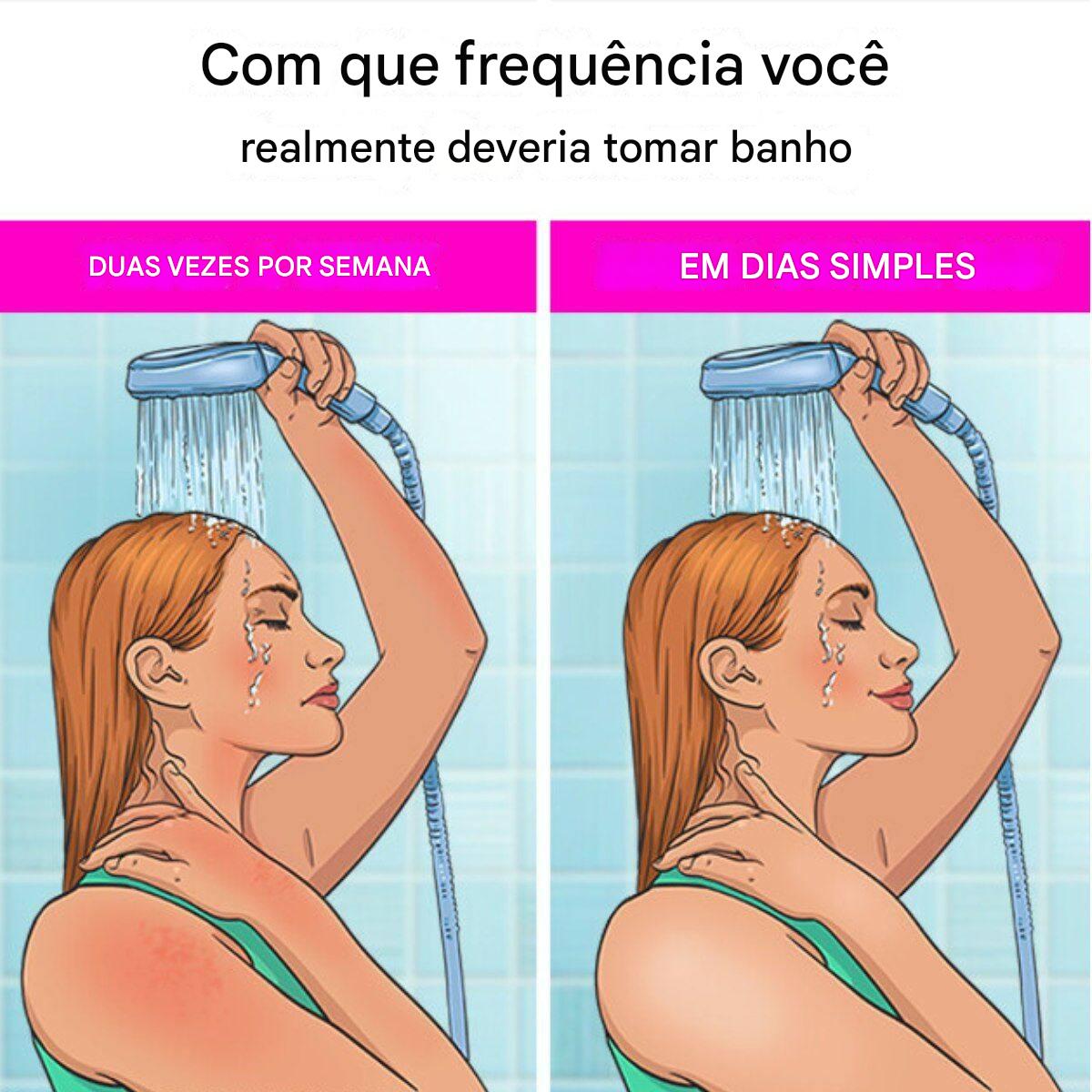 Com que frequência você realmente deveria tomar banho?