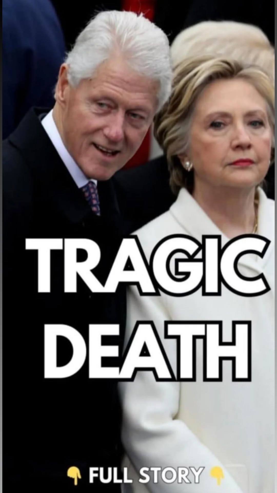 Bill Clinton with tears in their eyes make the sad announcement…