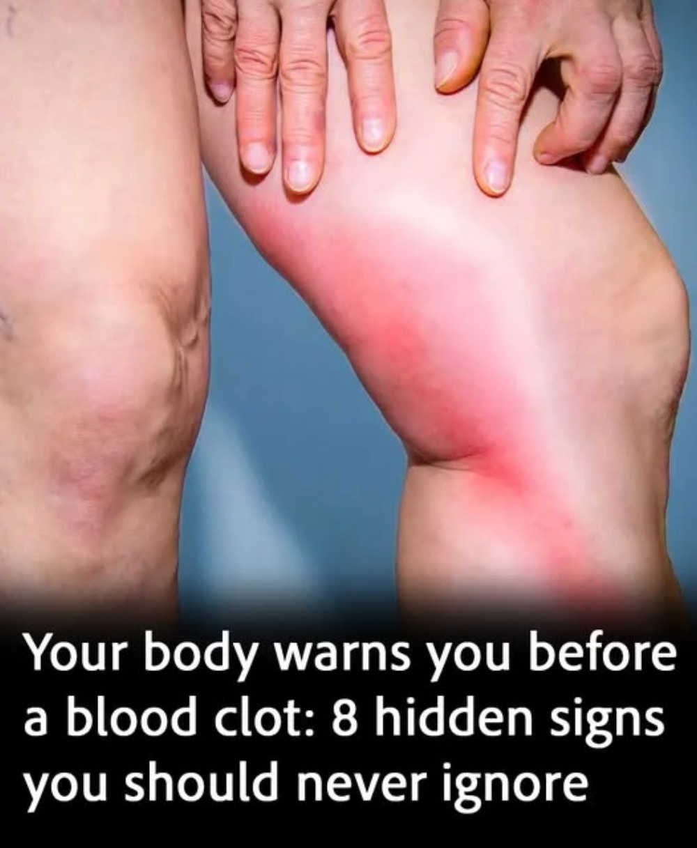 Your body warns you before a blood clot: 8 hidden signs you should never ignore
