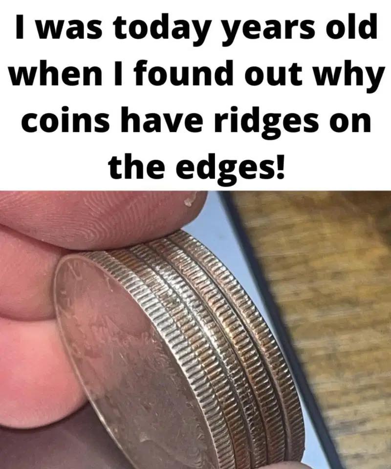 Why coins have ridges🤯😮 on the edges! Check 1st comment
